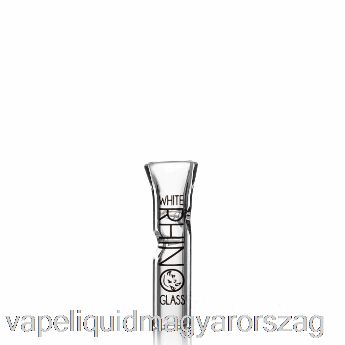 Fehér Orrszarvú üveg Hegyek Lapos üveg Hegyű Vape Toll